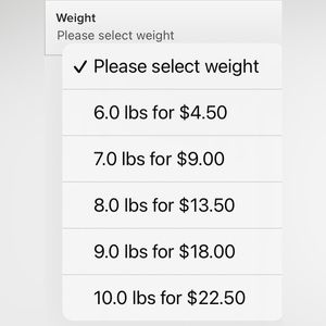 COPY - SHIPPING COST over 5lbs